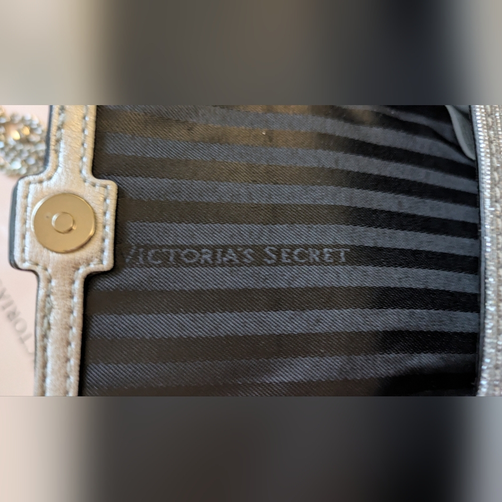 Victoria's Secret Micro Shoulder/Crossbody Bag in Silver Sparkle. NWT - Picture 9 of 10